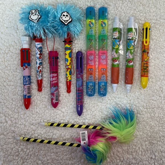 Geddes Other - Geddes Dr. Seuss Themed Novelty Pen Lot of 12 Pcs.